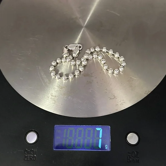 Vintage Sterling silver bracelet Italy #046 - Picture 6 of 8